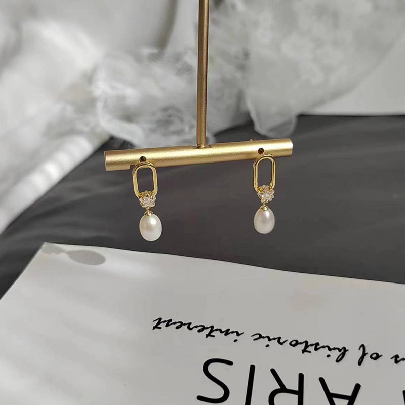 XKDDCT新款淡水耳饰铜镀18k真金