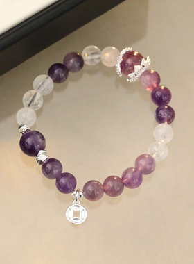 XKDDCT天然紫水晶大颗粒经典圆珠