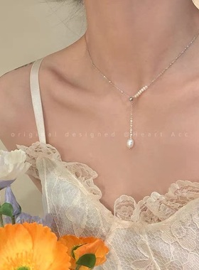 XKDDCT天然淡水珍珠项链简约轻奢