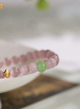 XKDDCT新款寺庙莫奈粉猫眼石手