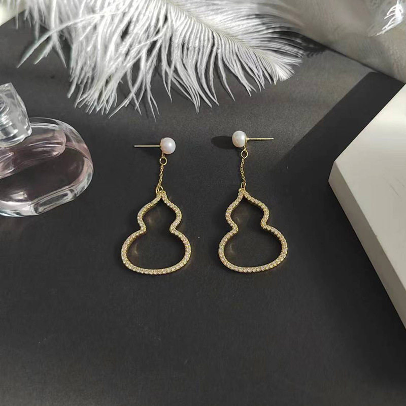 XKDDCT淡水耳环个性时尚新潮款镀