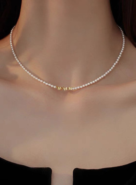 XKDDCT小众设计感贝珠项链串珠百