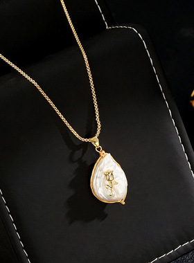 XKDDCT中古风巴洛克淡水珍珠个性