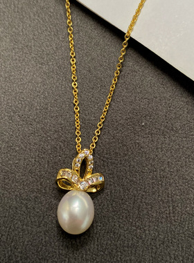 XKDDCT新款天然淡水项链轻奢简约