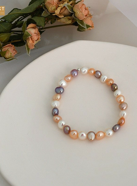 XKDDCT淡水异形巴洛克手链复古时