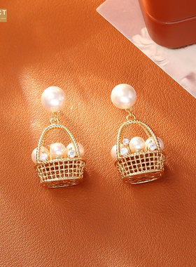 XKDDCT爆款法式编织镂空花篮项链