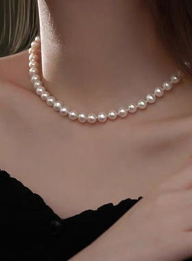 XKDDCTs925纯银元宝扣天然淡水项