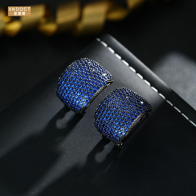 XKDDCT欧美气质重工蓝色C型耳扣