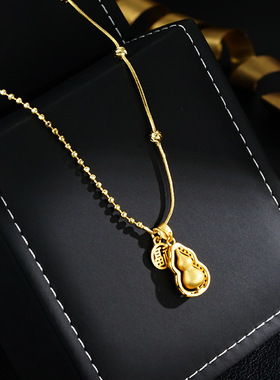 XKDDCT新潮高档精致葫芦福字吊坠