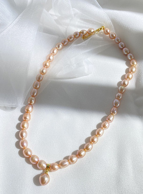 XKDDCT新款天然淡水珍珠项链女简