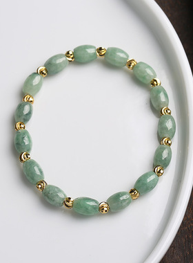 XKDDCT天然米珠玉石手链民族风男