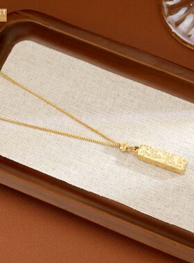 XKDDCT新中式四方来财印章项链轻