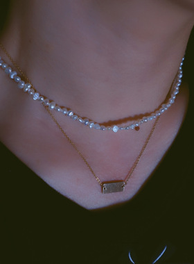 XKDDCT天然淡水项链个性巴洛克珍