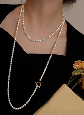 XKDDCT天然淡水珍珠气质气长款毛