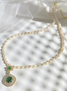 XKDDCT天然淡水珍珠项链女轻奢气