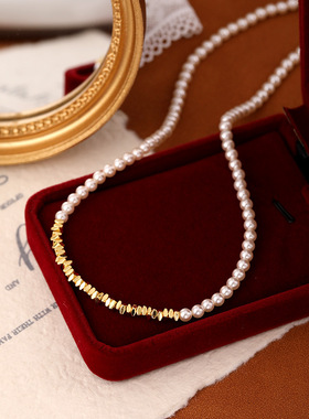 XKDDCT新款简约碎银子施家珍珠串