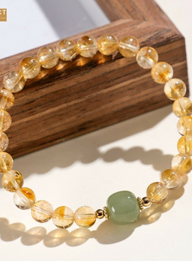 XKDDCT石仿塔晶福禄吊牌手链钰新