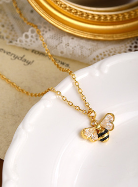 XKDDCT新款真金电镀轻奢蜜蜂小众