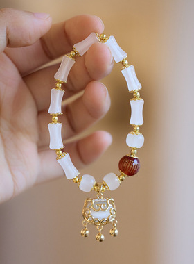 XKDDCT寺庙同款富贵平安锁手链女