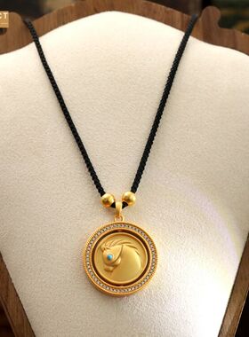 XKDDCT新中式长款古法沙金马年币