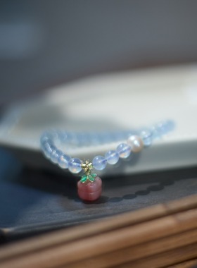 XKDDCT寺庙同款天然6MM海蓝宝手