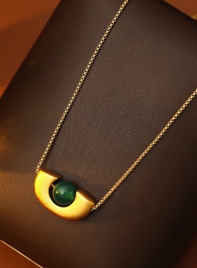 XKDDCT气质百搭U型吊坠项链美拉