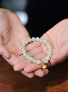 XKDDCT新款天然8MM晴水和田手链