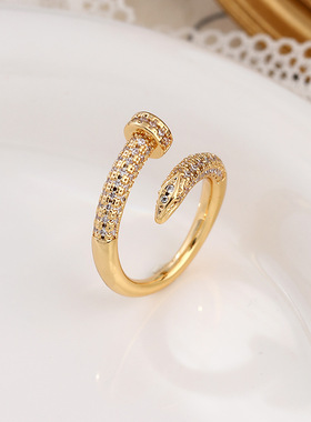 XKDDCT2025欧美新品钉子锆石镀1