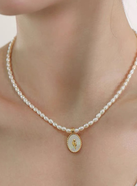 XKDDCT新款天然淡水珍珠项链简约