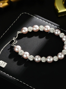 XKDDCT高级感曼塔玫瑰色大小珠珠