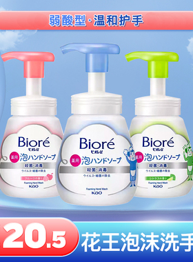 日本花王家用猫爪装宝宝花朵泡沫型儿童洗手液皂液补充替换装