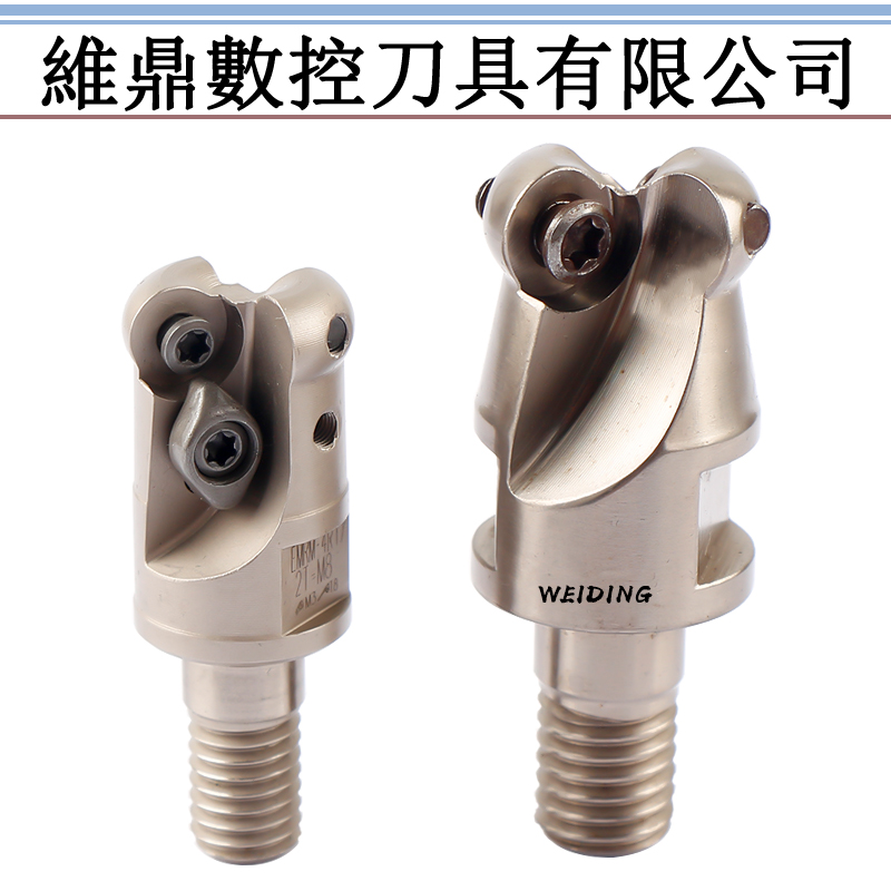 台湾进口EMR铣刀头16 17 20 21R4牛鼻刀25 26 35R5锁牙式铣刀头