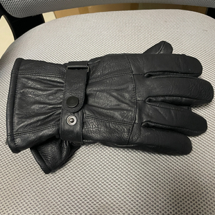 真皮手套男士羊皮加绒加厚保暖骑行摩托车防风防寒加长冬季厚实款