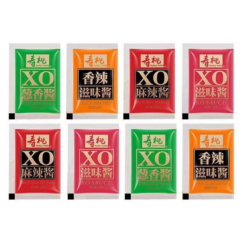 寿桃牌XO滋味酱海鲜酱香辣酱牛肉酱麻辣酱小包袋装拌面下饭酱一盒