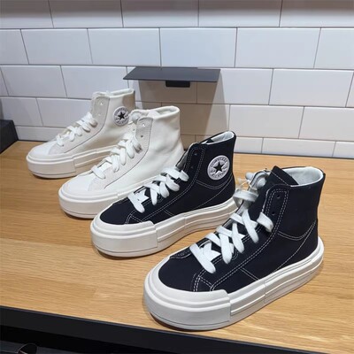 匡威AllStar厚底增高帆布鞋