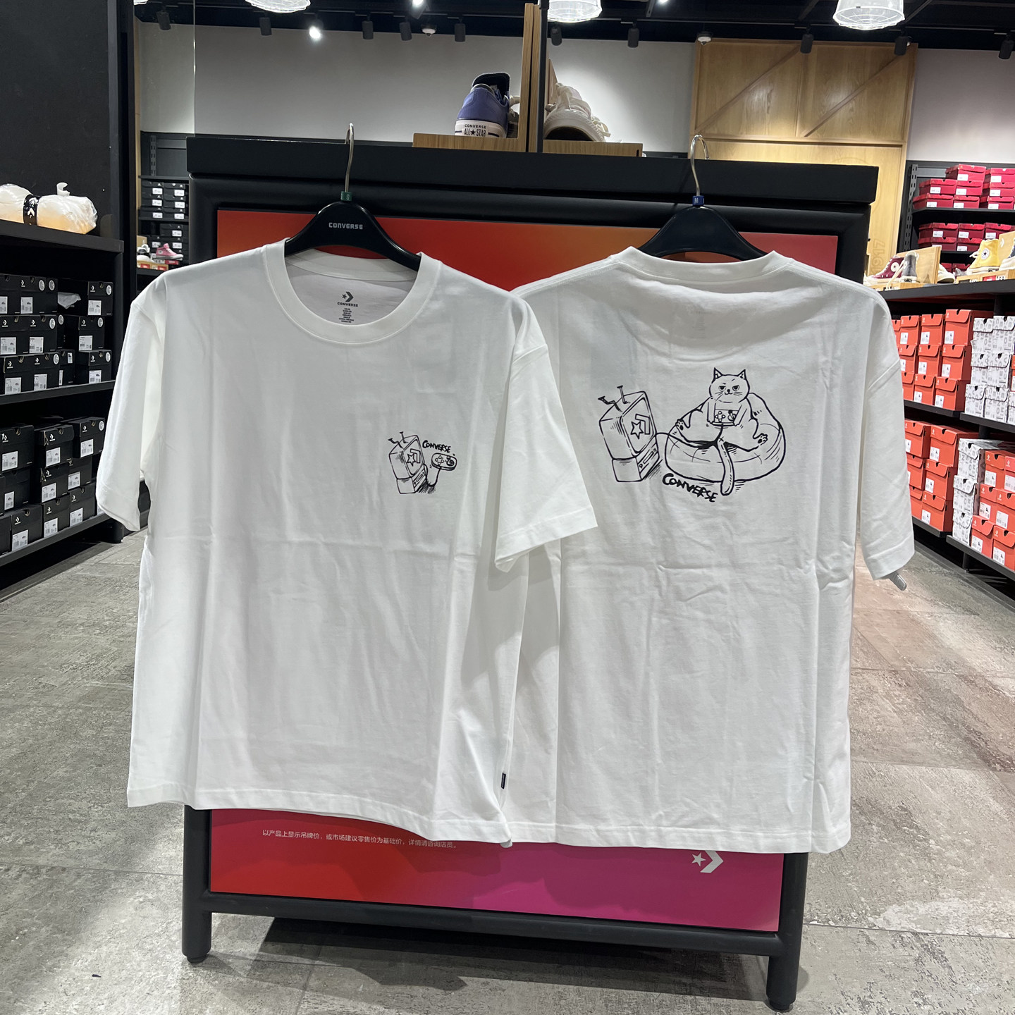 Converse/匡威 男子LOGO印花舒适运动休闲10027661短袖T恤MCJ646