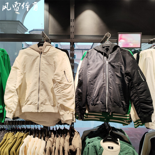 【风雷】匡威春秋复古叠穿飞行员夹克男女情侣假两件外套10028456