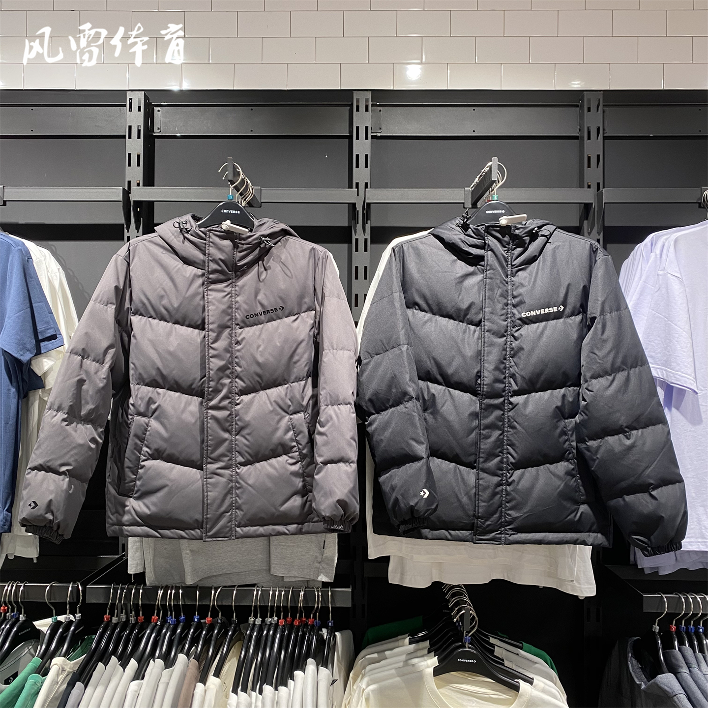匡威秋冬新品男女拒水保暖羽绒服