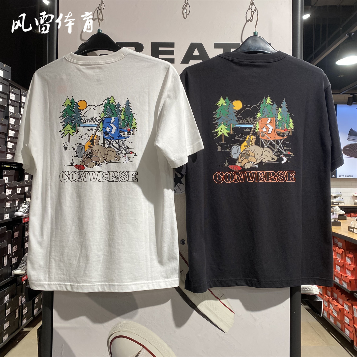 Converse匡威男子LOGO印花舒适运动休闲短袖亲肤透气T恤UCK030