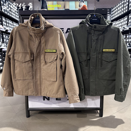 匡威中性款立领工装棉服夹克