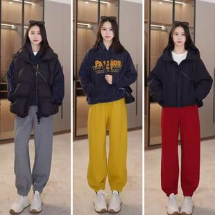 25198年底捡漏~自留2条~束脚加绒休闲女裤~只有31件