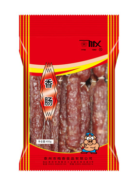 mx梅香香肠 猪肉香肠 风干肠 真空包装 风干风肠 广式腊肠400g
