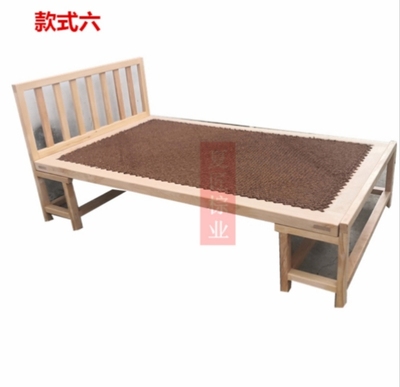 天然实木榉木床架无胶水无油漆床