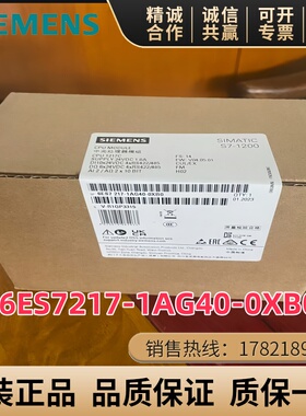 6ES7217-1AG40-0XB0西门子S7-1200紧凑型CPU模块6ES72171AG400XB0
