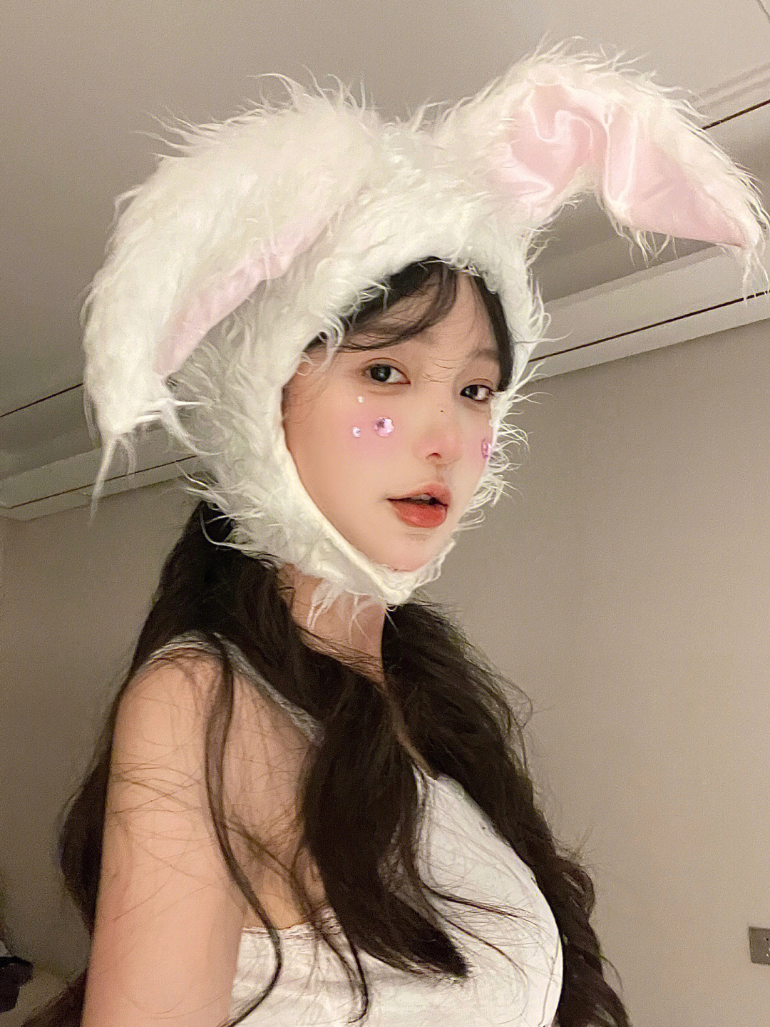 易梦玲同款兔子耳朵头套帽子新年秋冬季天拍照道具女女童搞怪可爱,服饰配件/皮带/帽子/围巾,帽子,淘宝优惠券,粉丝福利购,淘宝优惠卷