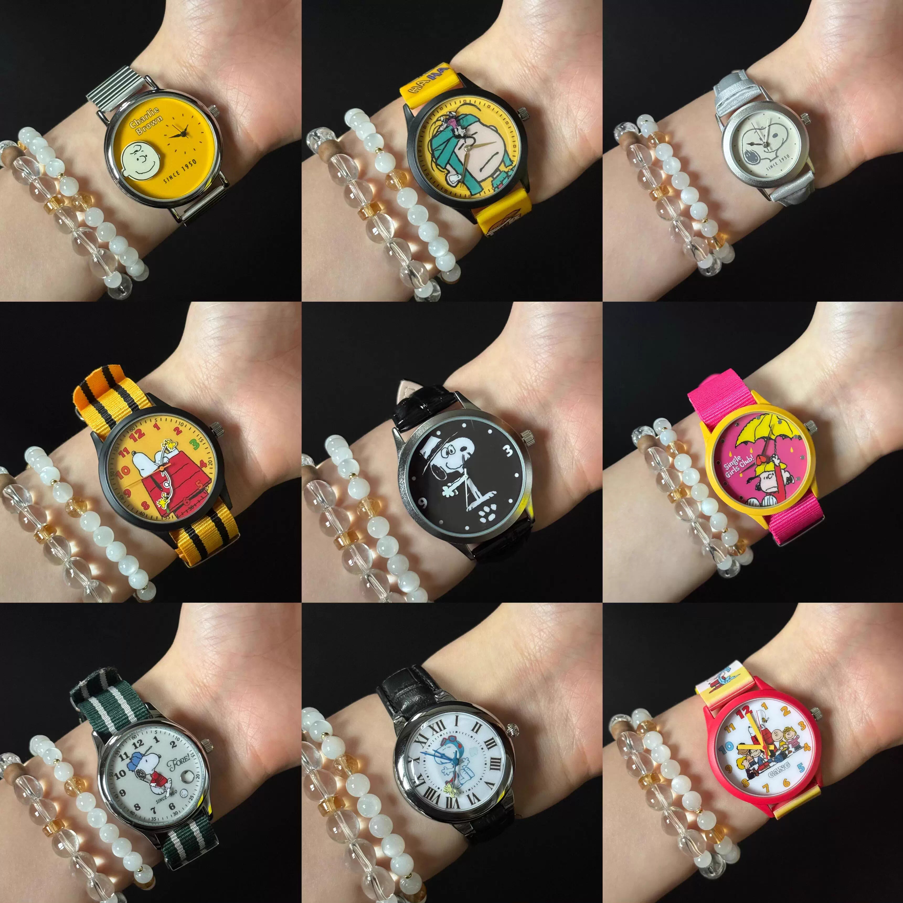 2025新款史努比联名手表盲盒礼物周边潮玩女孩款学生初高中看时间