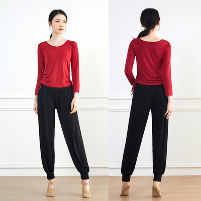 现代舞服装练功服黑色跳舞