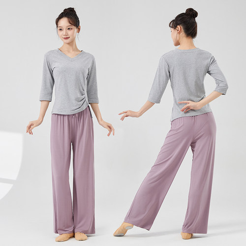 V领中国舞舞蹈服上衣女古典舞服