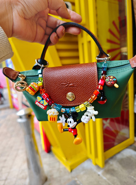 JMH小吴同学 原创米奇挂件方糖水晶童趣手机链包包挂链珑骧包挂饰