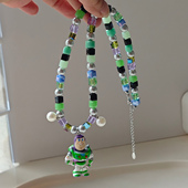自制玩具总动员巴斯光年小众个性 潮流项链可爱毛衣链卡通潮酷配饰
